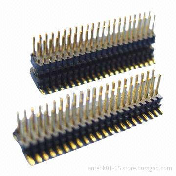 0.8mm Pin Headers, Dual-row, SMT Type, PCB Connector, OEM and ODM Orders Welcomed